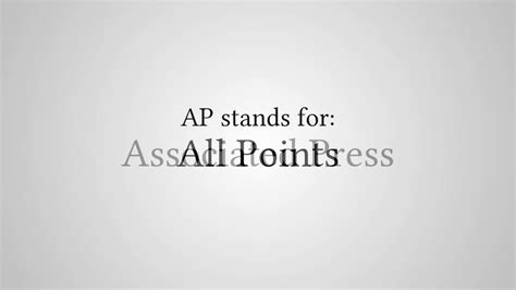 ap meaning watch|ap watch stands for.